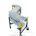 Stainless steel Motorized Flexible Extendable Roller Conveyor for industry